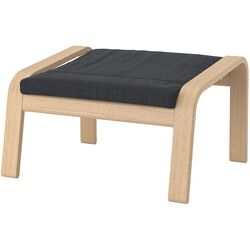 Puf Ikea Poang (Furnir Stejar Alb/Hillared Antracit) Thumb