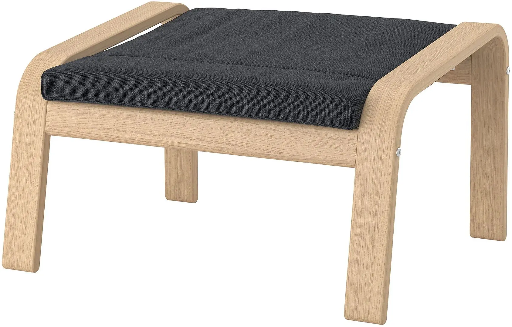 Puf Ikea Poang (Furnir Stejar Alb/Hillared Antracit)