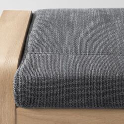 Puf Ikea Poang (Furnir Stejar Alb/Hillared Antracit) Thumb