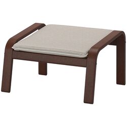 Puf Ikea Poang (Maro/Knisa Bej Deschis) Thumb