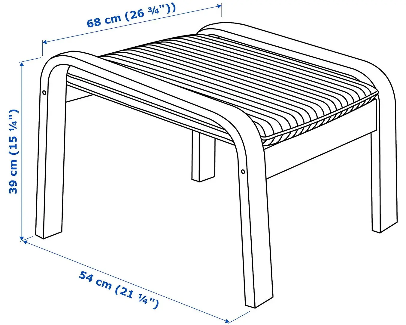 Puf Ikea Poang (Maro/Skiftebo Galben)