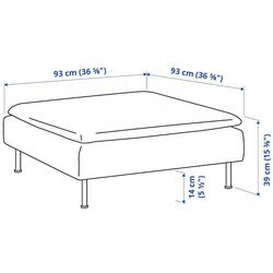 Puf Ikea Soderhamn (Fridtuna Bej Deschis) Thumb