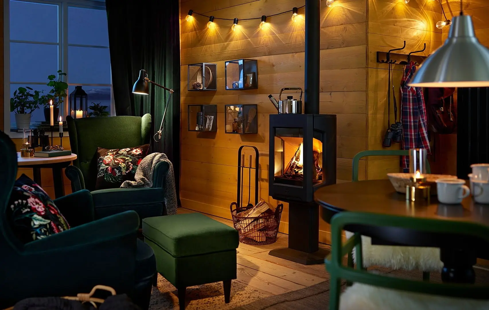 Пуф Ikea Strandmon (Джупарп Темно-Зеленый)