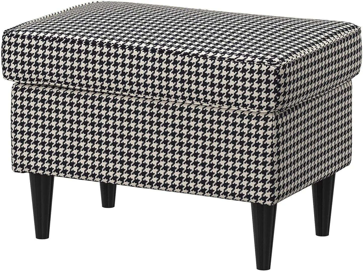 Puf Ikea Strandmon (Vibberbo Negru/Bej)