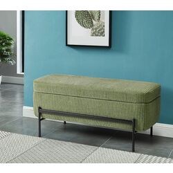 Bancheta Ikea Valtorp/Samsala cu depozitare 103cm (Galben-verde inchis)