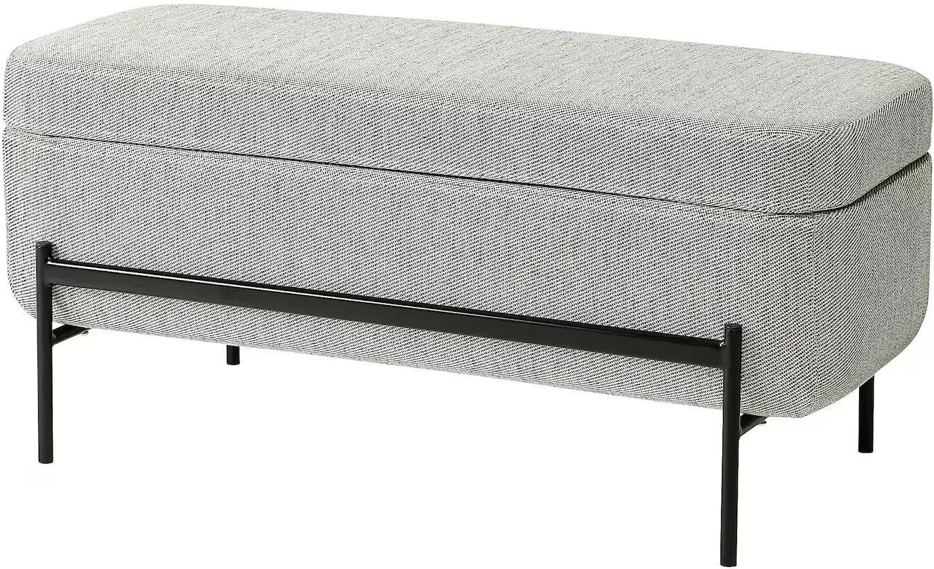 Банкетка Ikea Valtorp/Viarp с местом для хранения 103см (Бежевый/Коричневый)