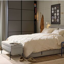 Банкетка Ikea Valtorp/Viarp с местом для хранения 103см (Бежевый/Коричневый) Thumb