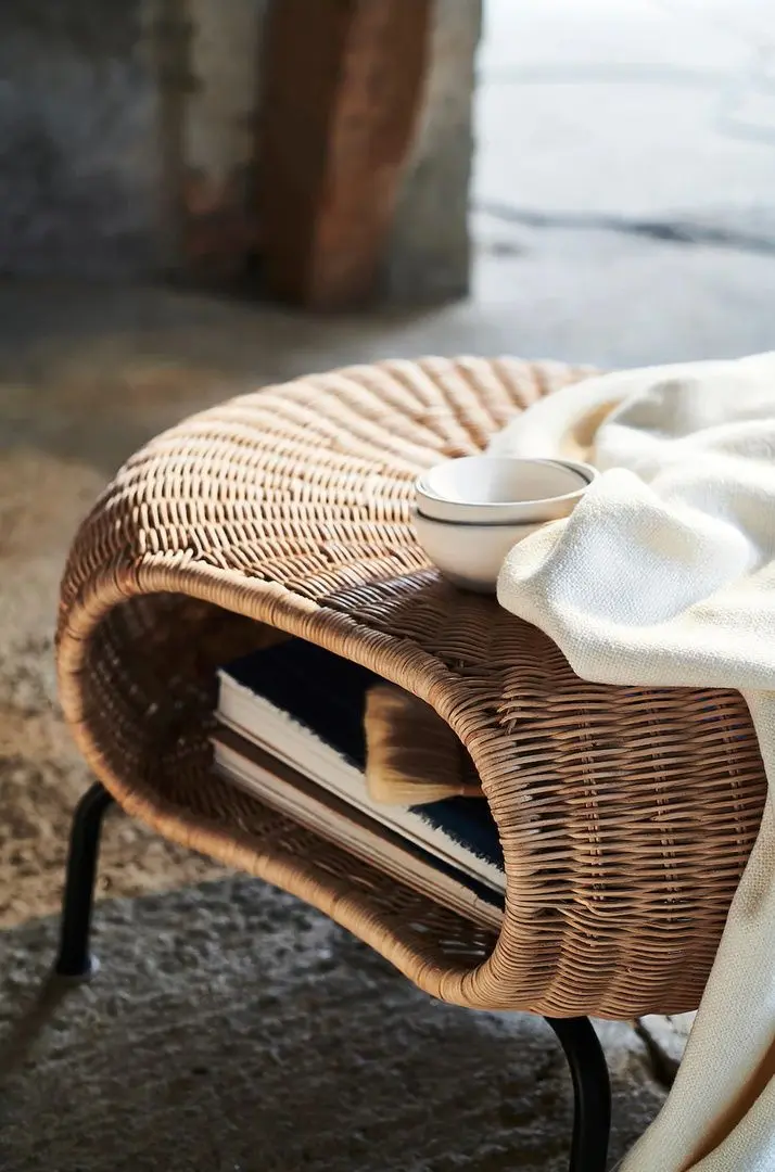 Masa reviste Ikea Gamlehult (Ratan/Antracit)