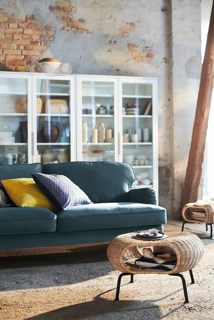 Masa reviste Ikea Gamlehult (Ratan/Antracit)