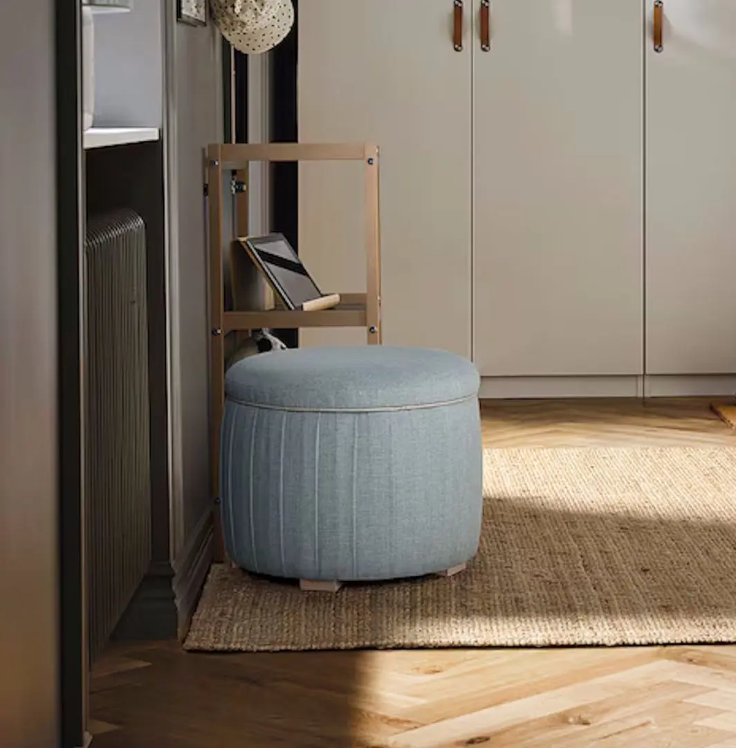 Пуф Ikea Aterloga/Kilanda с ящиком (Голубой)