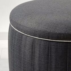 Puf Ikea Aterloga/Kilanda cu depozitare (Gri Inchis) Thumb