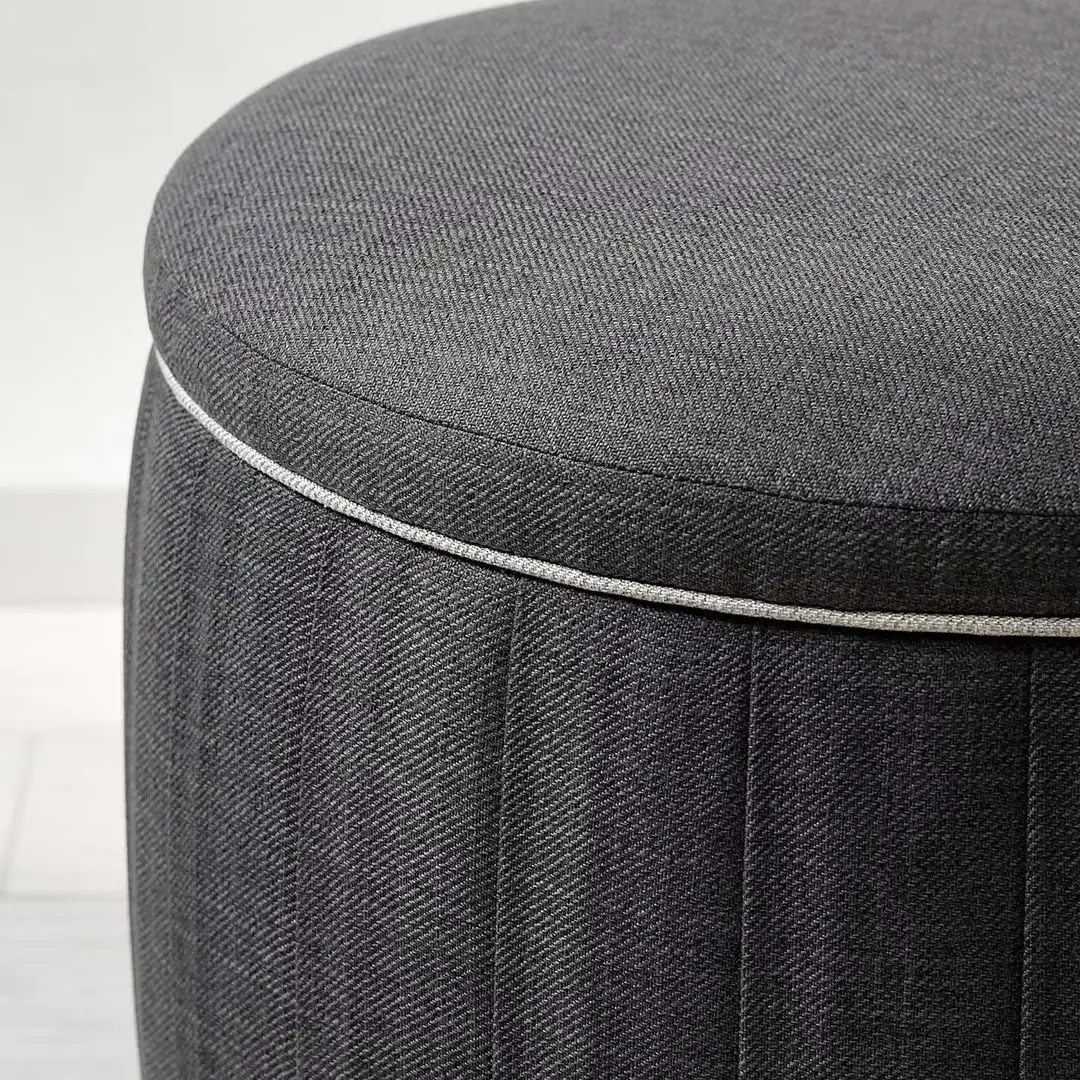 Puf Ikea Aterloga/Kilanda cu depozitare (Gri Inchis)