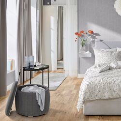 Puf Ikea Aterloga/Kilanda cu depozitare (Gri Inchis) Thumb