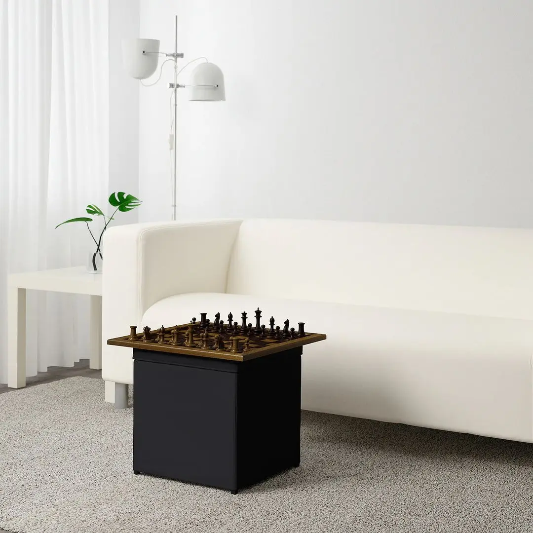 Puf Ikea Bosnas (Ransta Negru)