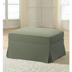 Пуф Ikea Ektorp/Hakebo (Серо-зеленый)