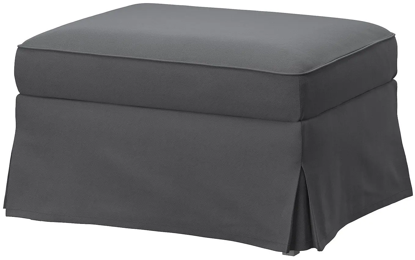 Пуф Ikea Ektorp/Hakebo (Темно-серый)