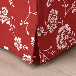 Puf Ikea Ektorp (Virestad Rosu/Alb) Thumb