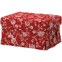 Puf Ikea Ektorp (Virestad Rosu/Alb) Thumb