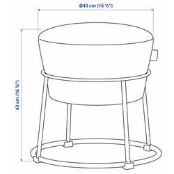 Puf Ikea Emmislov/Skiftebo (Galben) Thumb