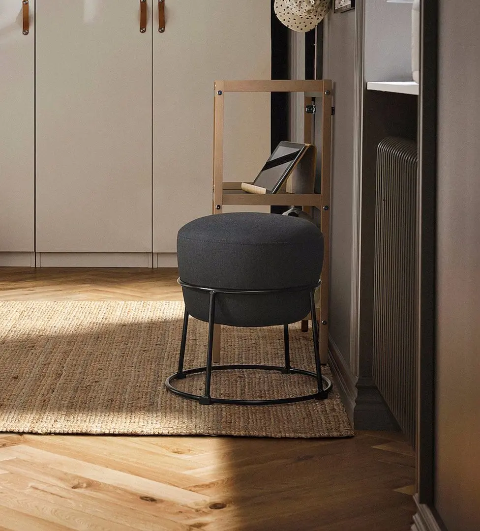 Puf Ikea Emmislov/Vissle (Gri Inchis)