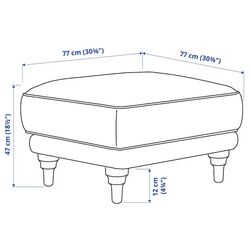 Puf Ikea Esseboda (Tallmyra/Gri Mediu/Mesteacan) Thumb