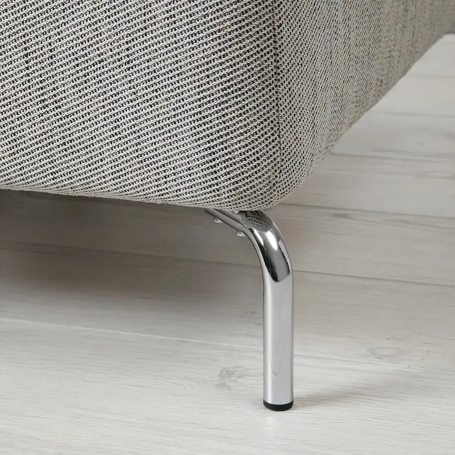 Puf Ikea Fammarp/Viarp (Bej-maro/Metal) - 3