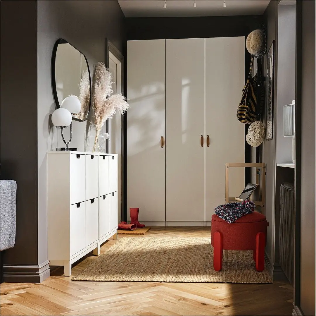 Puf Ikea Forlunda/Tonerud (Rosu)