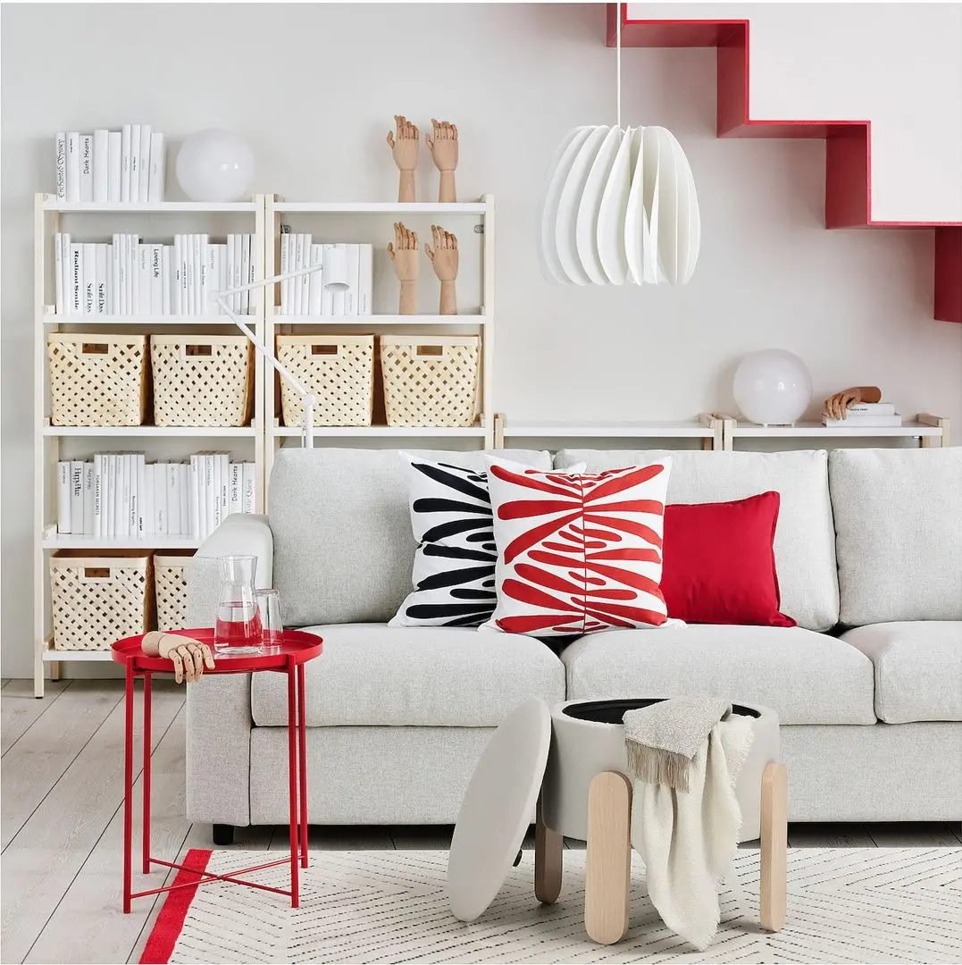 Пуф Ikea Forlunda/Vissle (Бежевый)