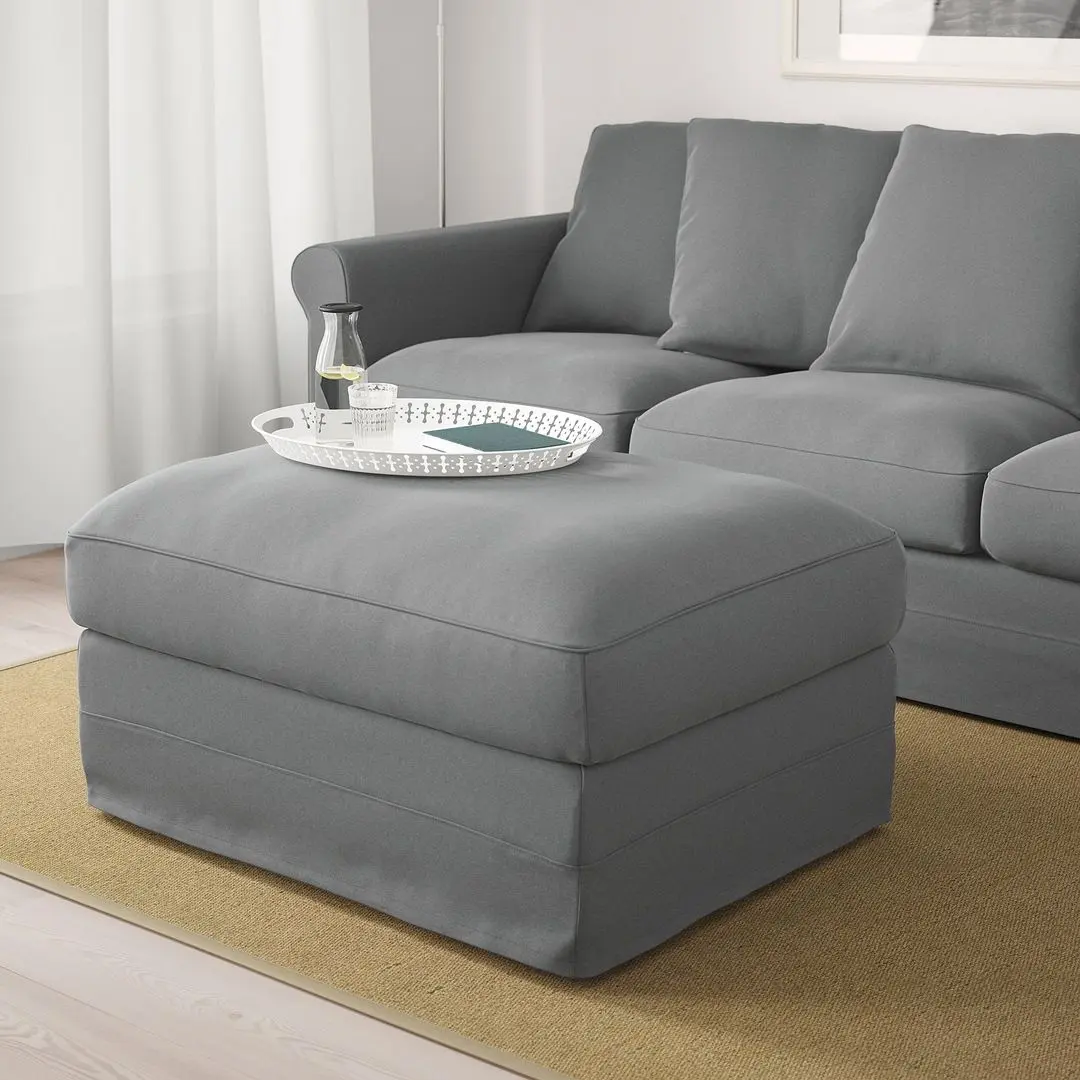 Puf Ikea Gronlid cu depozitare (Ljungen Gri Mediu) - 5