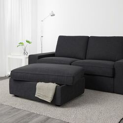 Puf Ikea Kivik cu depozitare (Hillared Antracit) Thumb