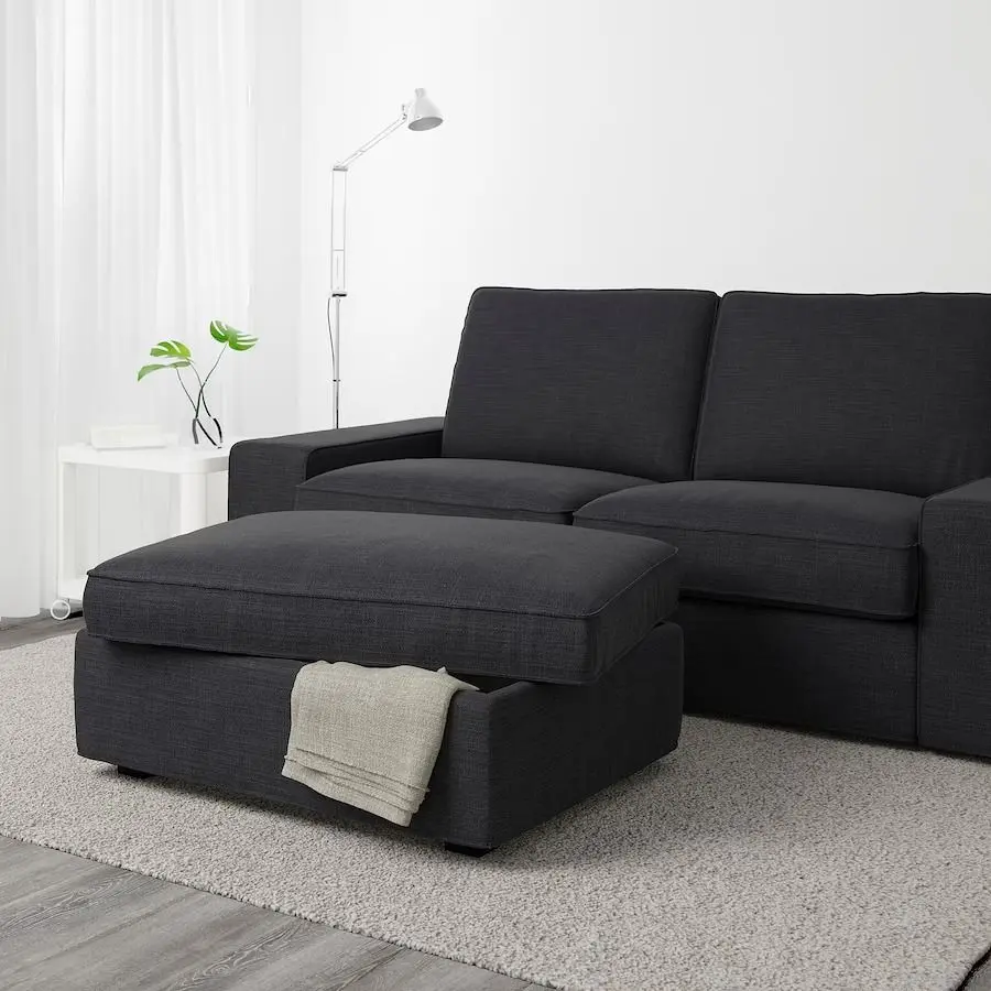 Puf Ikea Kivik cu depozitare (Hillared Antracit)