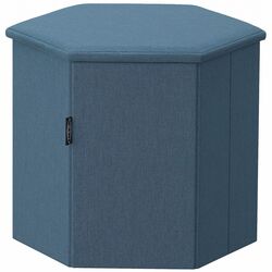 Puf Ikea Kjuge spatiu depozitare (Albastru Mediu) Thumb