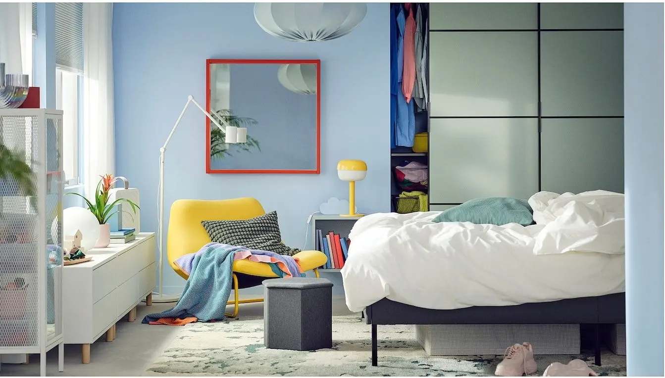 Puf Ikea Kjuge spatiu depozitare (Gri-inchis)