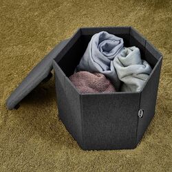 Puf Ikea Kjuge spatiu depozitare (Gri-inchis) Thumb