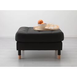 Puf Ikea Landskrona (Grann/Bomstad Negru/Lemn) Thumb