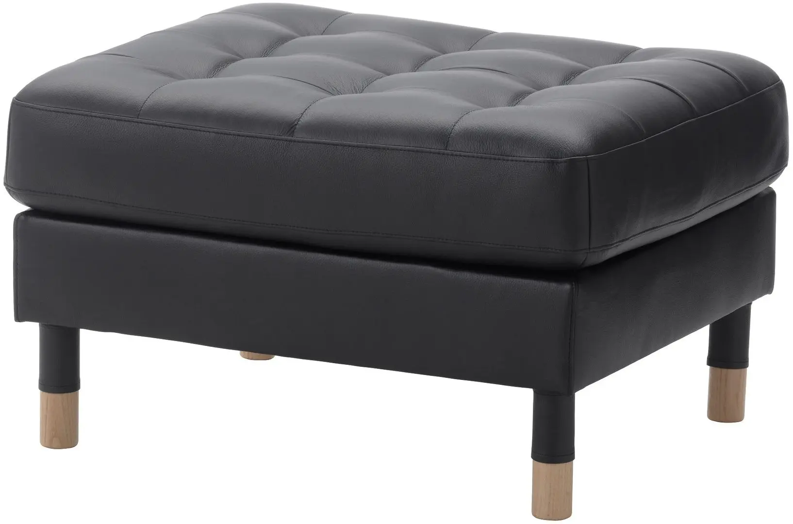 Puf Ikea Landskrona (Grann/Bomstad Negru/Lemn)