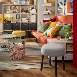 Puf Ikea Mortfors/Diserod 47x47 (Gri)