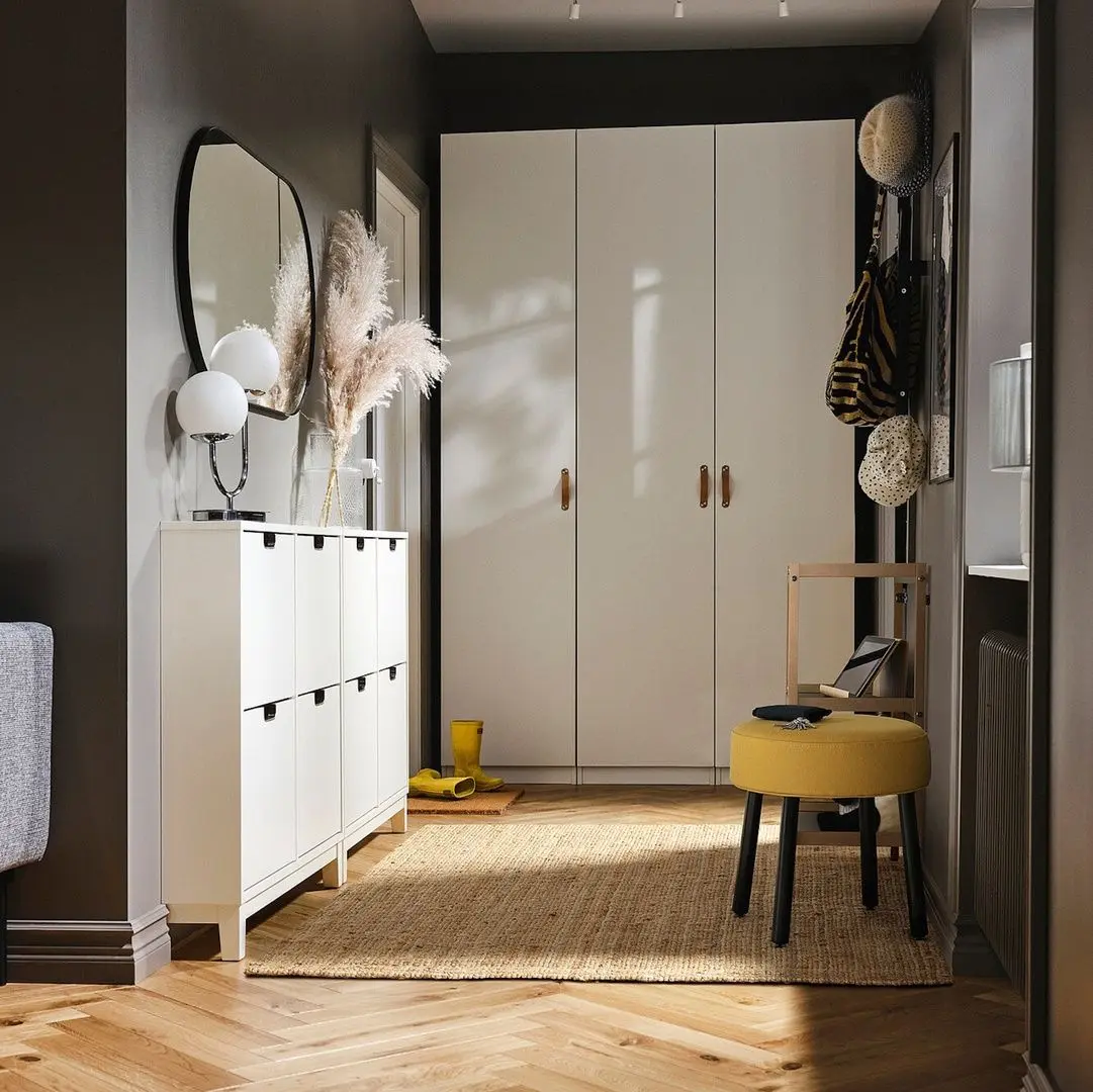 Puf Ikea Mortfors/Diserod 47x47 (Galben Inchis)