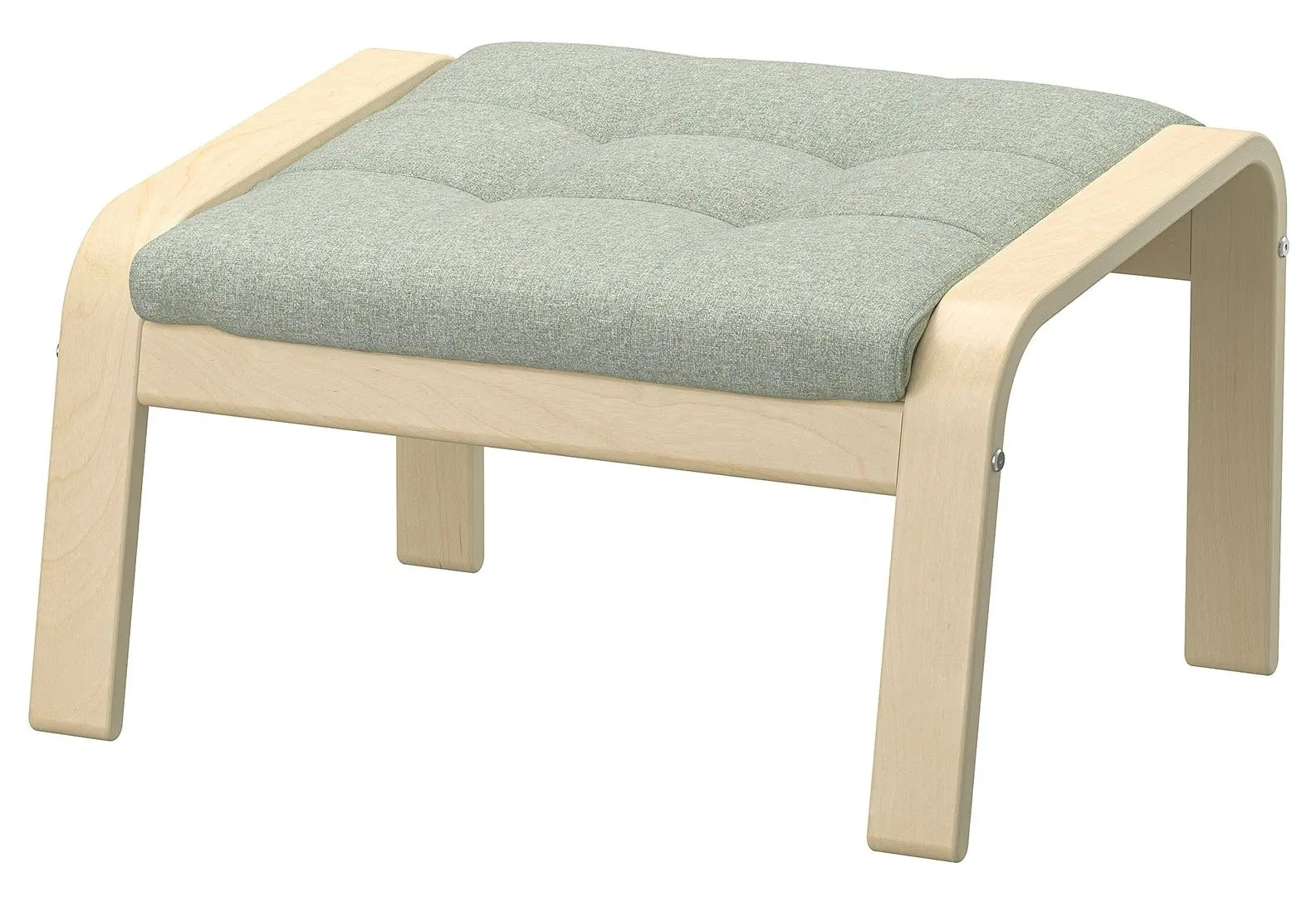 Puf Ikea Poang (Furnir Mesteacăn/Gunnared Verde Deschis) - 2