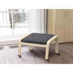 Puf Ikea Poang (Furnir Mesteacăn/Gunnared Gri Inchis)