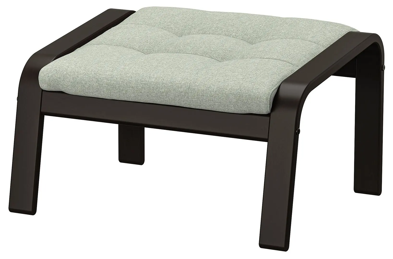 Puf Ikea Poang (Negru-Maro/Gunnared Verde Deschis)