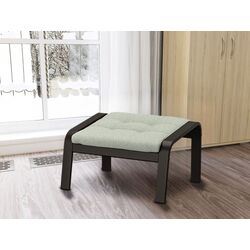 Пуф Ikea Poang (Черно-коричневый/Гуннаред Светло-зеленый)