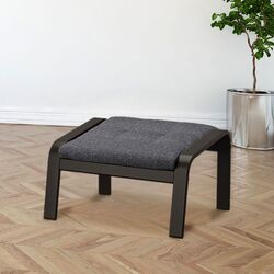 Puf Ikea Poang (Negru-Maro/Gunnared Gri Inchis) Thumb