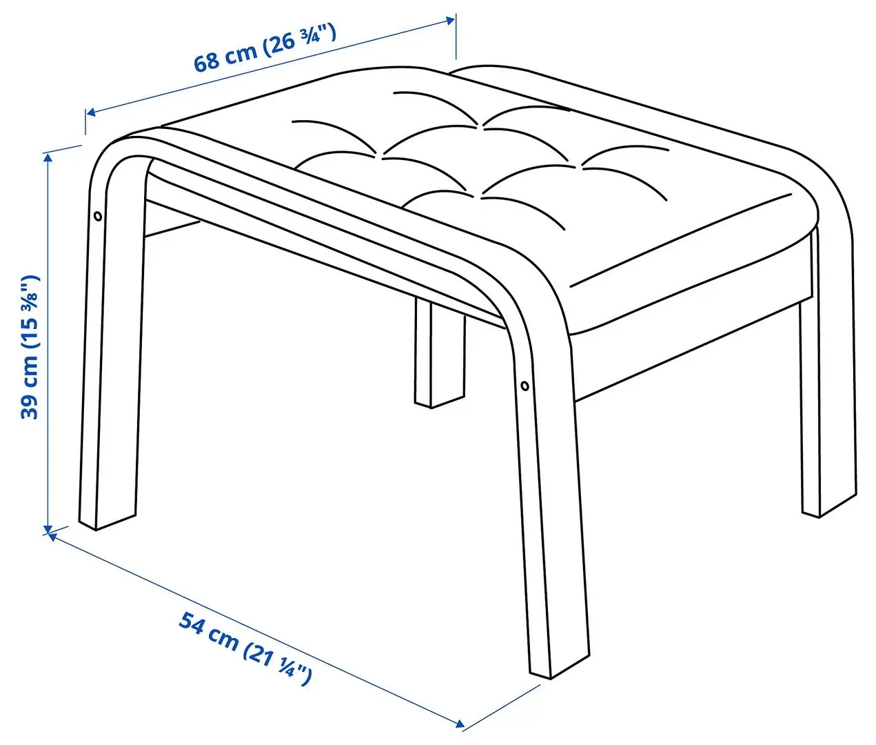 Puf Ikea Poang (Negru-Maro/Gunnared Gri Inchis)