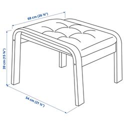 Puf Ikea Poang (Maro/Gunnared Verde Deschis) Thumb