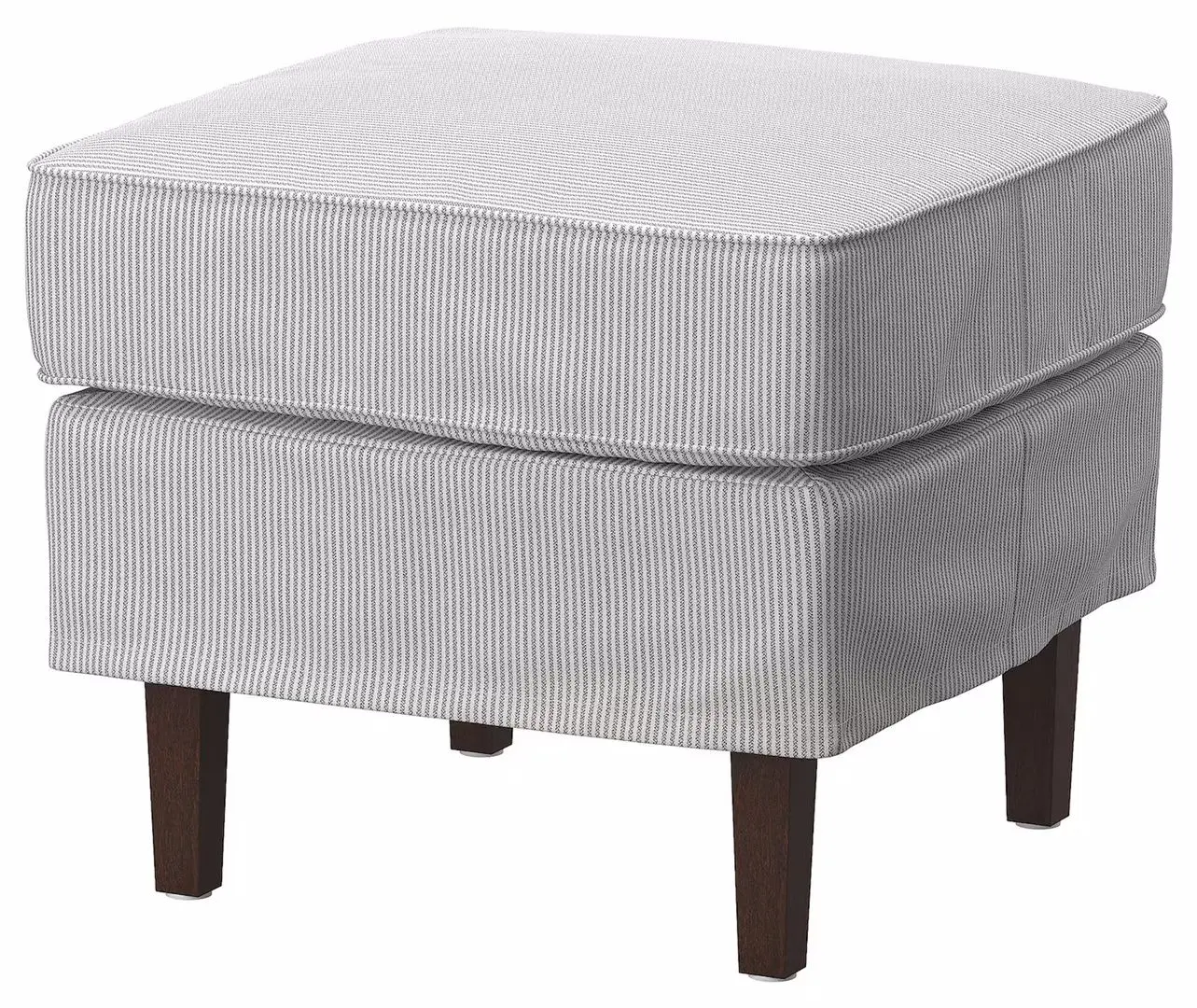 Puf Ikea Rocksjon/Klovsta (Gri/Alb)