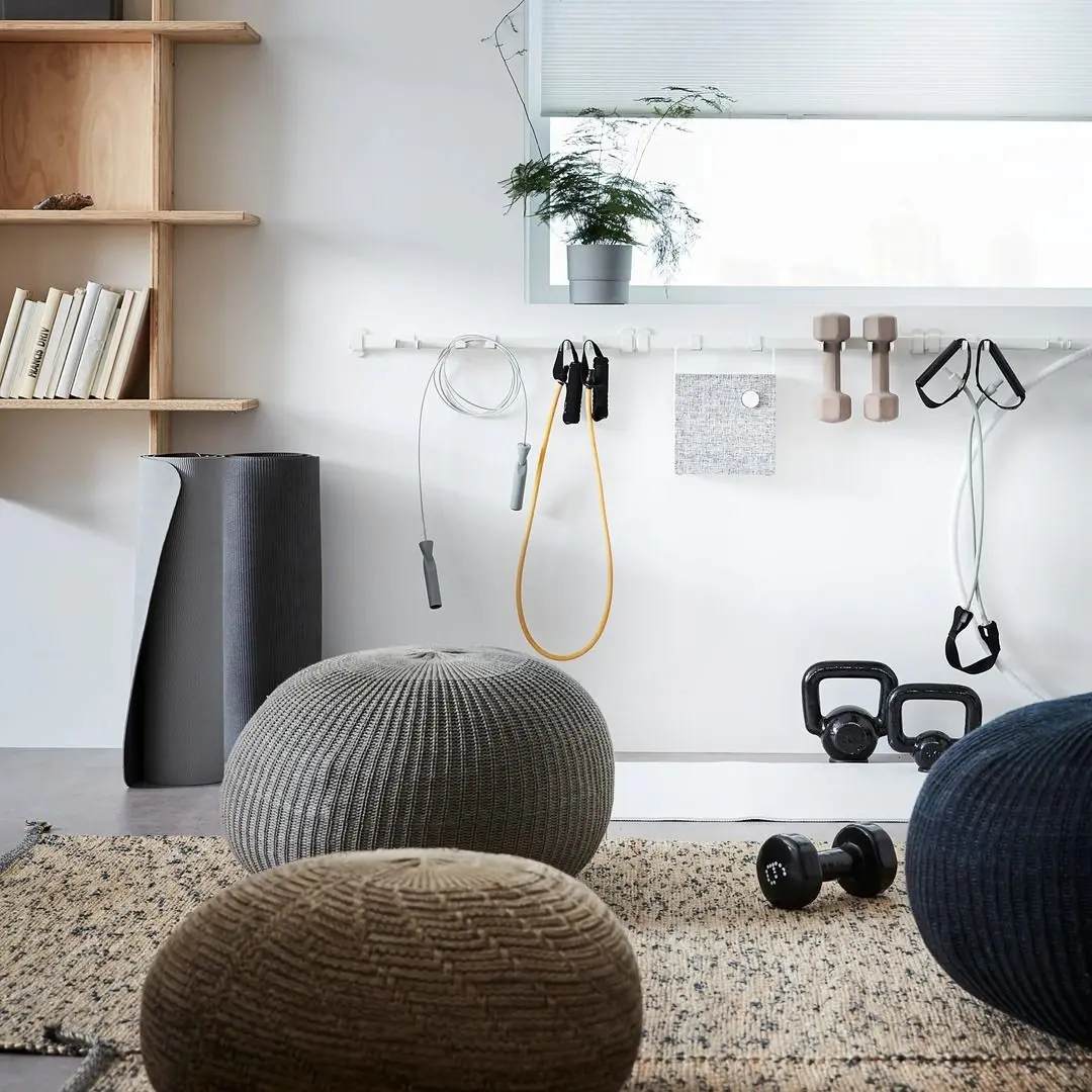 Пуф Ikea Sandared 56cm (Серый)