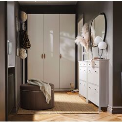 Puf Ikea Sidsjo/Gransel cu depozitare (Gri-Maro) Thumb