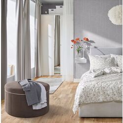 Puf Ikea Sidsjo/Gransel cu depozitare (Gri-Maro) Thumb