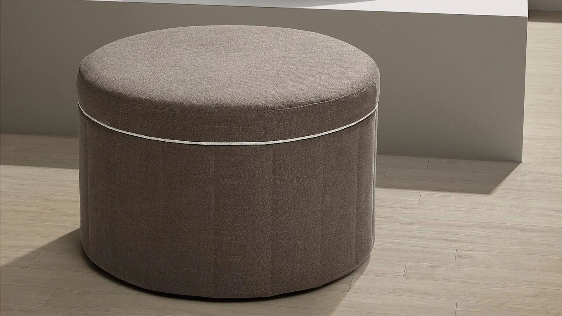 Puf Ikea Sidsjo/Gransel cu depozitare (Gri-Maro)